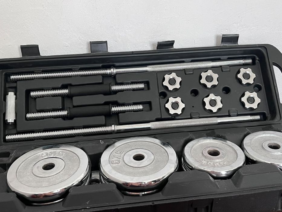 Набор гантели со штангой