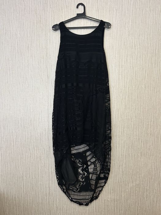 Дантелена черна Рокля Stela с гол гръб