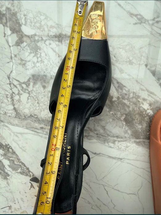 YSL черни обувки на ток