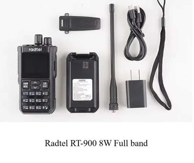 Radtel RT-900 8W Radio cu bandă completă Walkie Talkie 256CH NOAA