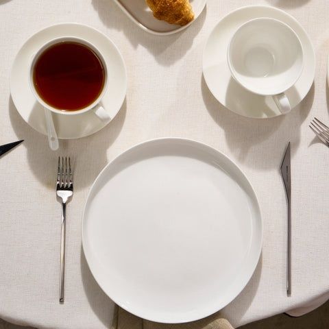 Сервиз за Закуска от 38части Karaca Stream Pure Favaro Бял Порцелан