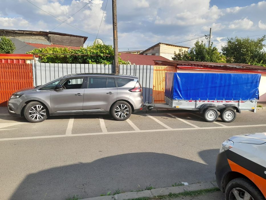 Inchiriere remorca 750 kg 3 metri. de volum se conduce cu B