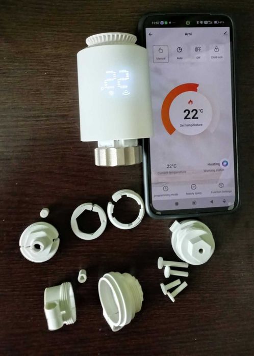 Cap / Valva termostatic calorifer (TRV) inteligent Zigbee, WiFi, Avatto, Tuya
