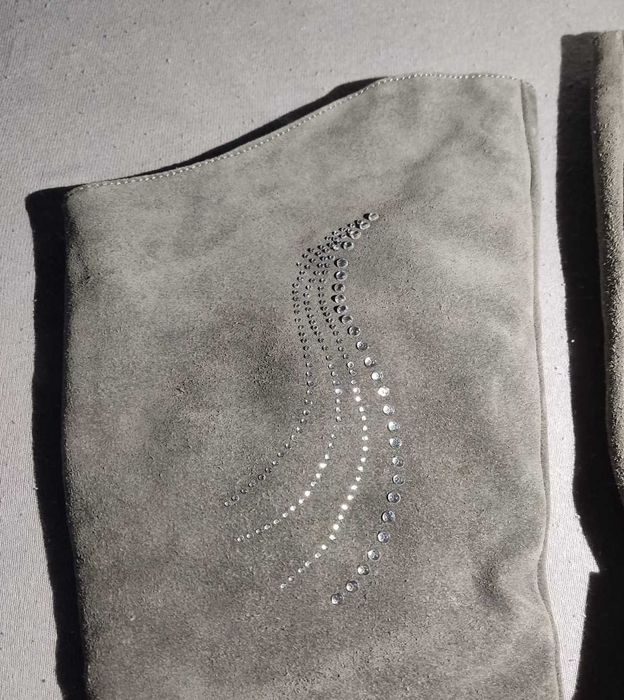 Cizme Larissa pentru femei/dame din piele intoarsa marimea 37