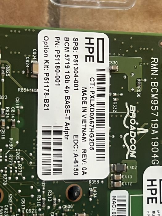 placă de rețea server profesională quad-port