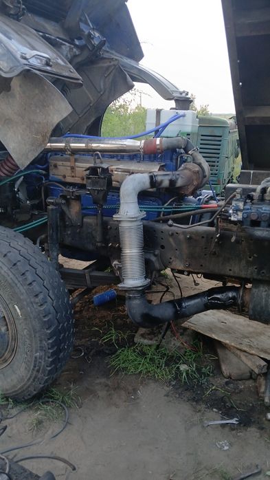 Установка двигателя  на камаз вичай