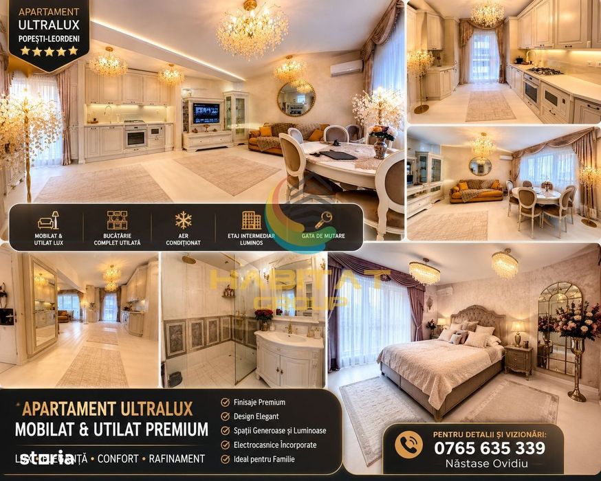 Apartament de Vanzare 3 Camere Ultrafinisat | Mobilat Premium !