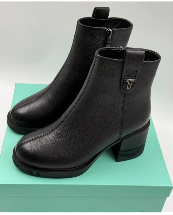 Сапоги зимние кожаные