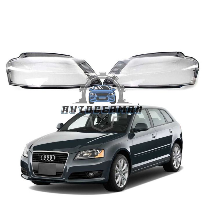 Капаци фарове Audi A3 (09-12) стъкло фар крушки Ауди А3 xenon