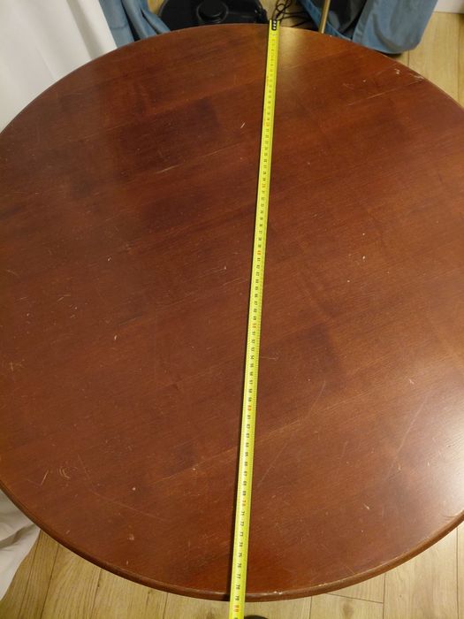 Masa rotunda lemn masiv 80 cm diametru