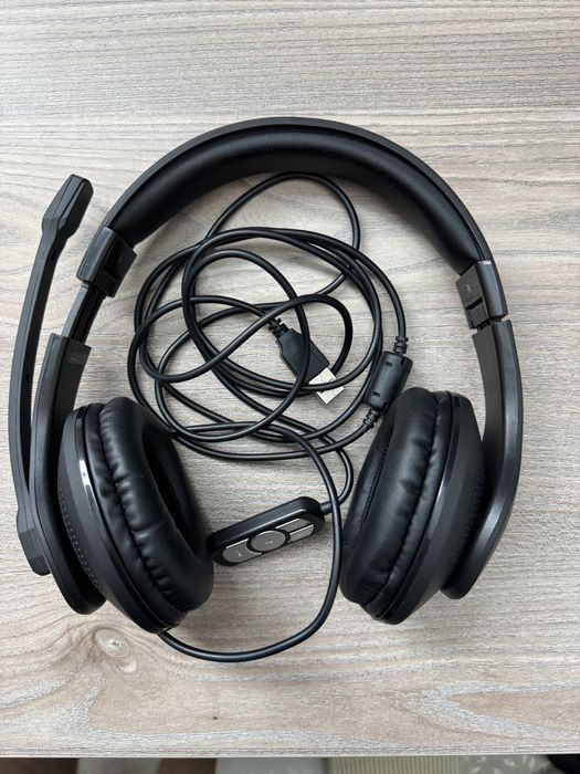 Casti Hama HS-USB300, Negru/ NU NEGOCIEZ