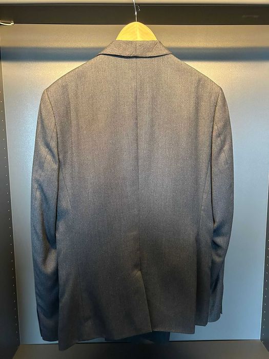 Costum Barbati/Barbatesc, H&M, Marimea 52, Gri inchis, Slim Fit