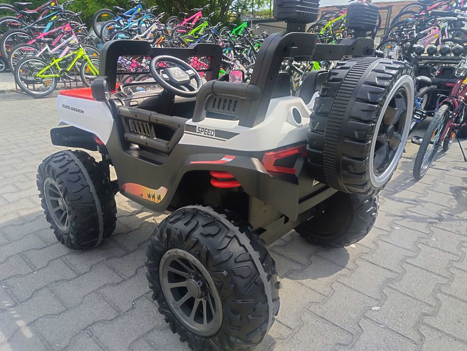 F1 Двуместен акумулаторен джип TURBO 4x4 червен