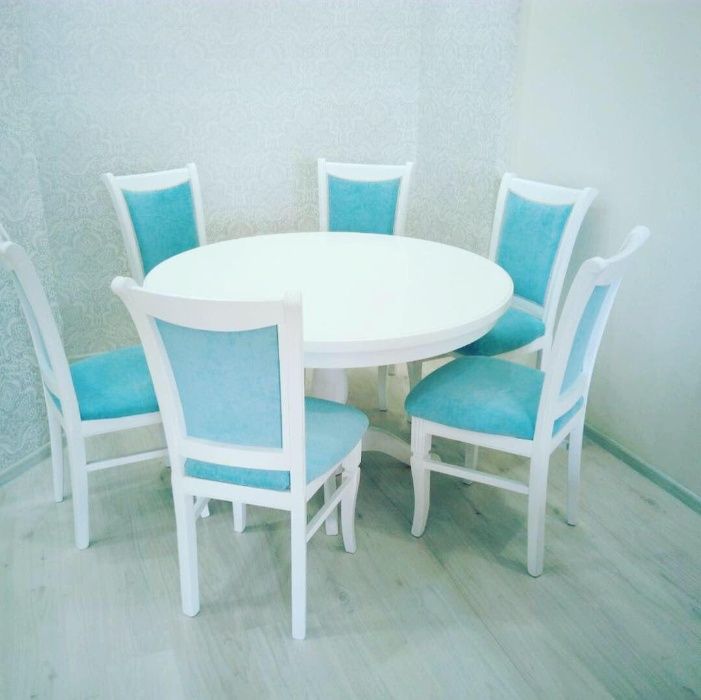 Гостиный комплект, овальный стол +6 стульев