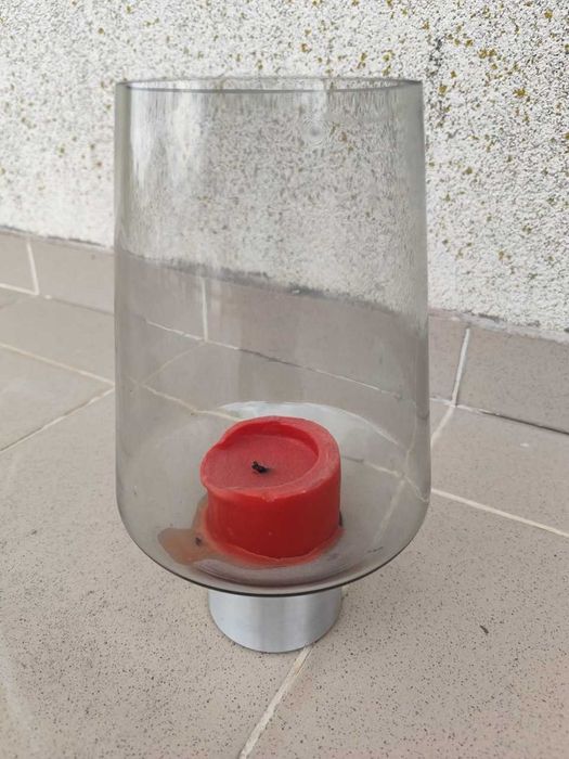 Bol Lumanare - sticla fumurie