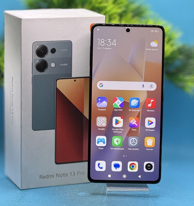 ГАРАНЦИОНЕН!!! Xiaomi Redmi Note 13 Pro 4G, 8GB, 256GB, Midnight Black