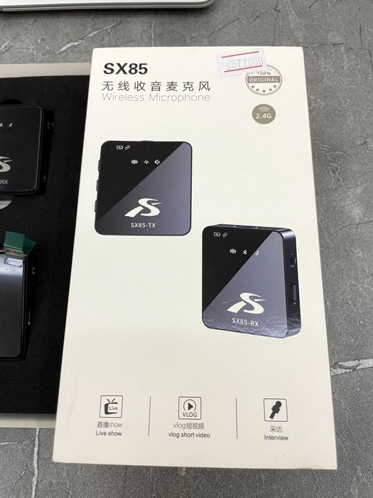 Петличный микрофон SX85, беспроводной (новый, в упаковке)