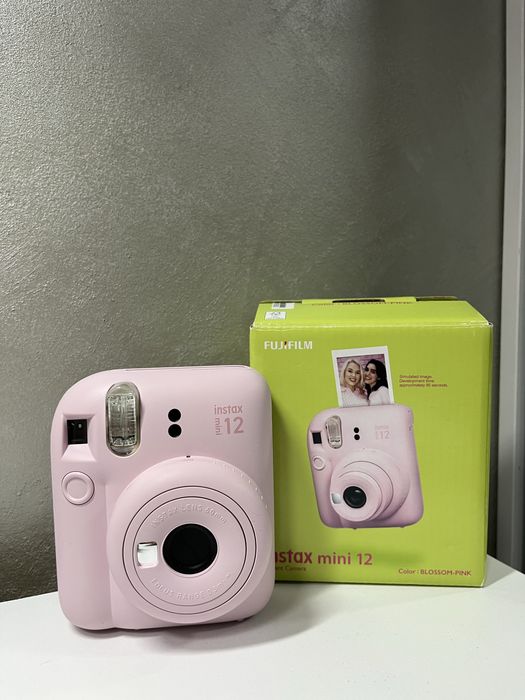 Fujifilm Instax Mini 12 – розов (Blossom Pink) + лента(10 кадъра)