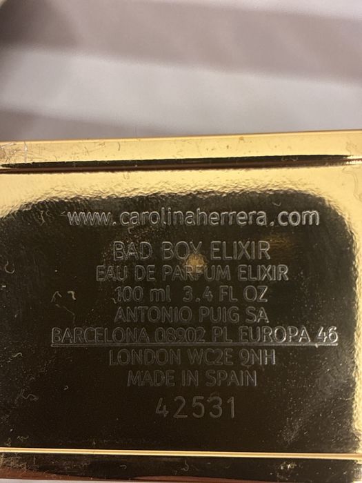 Обмен Carolina Herrera Bad boy Elexir, eau de parfum 100 ml