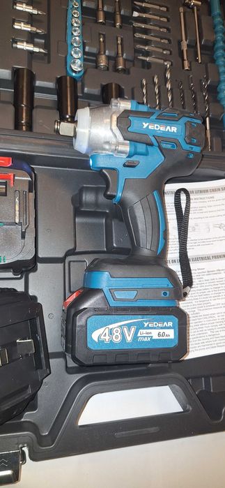 Pistol impact cu trusa biti tubulare service vulcanizare self NOU
