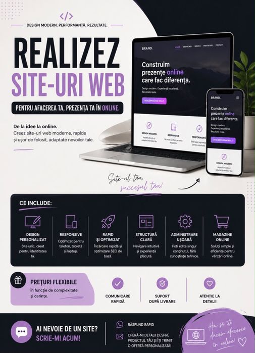 site-uri web profesionale livrate în 24h!