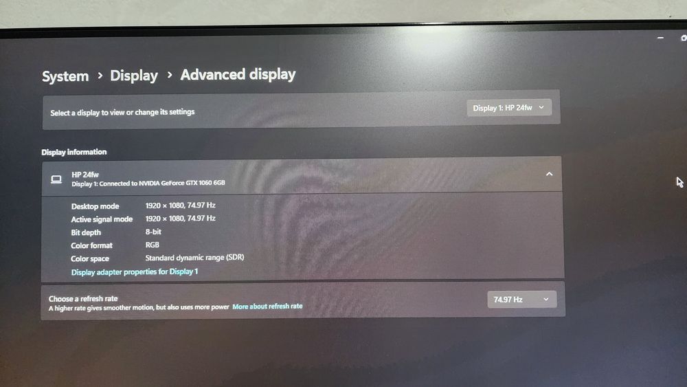 HP 24fw monitor sotiladi