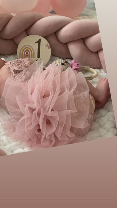 Рокля за фотосесия 0-1 м