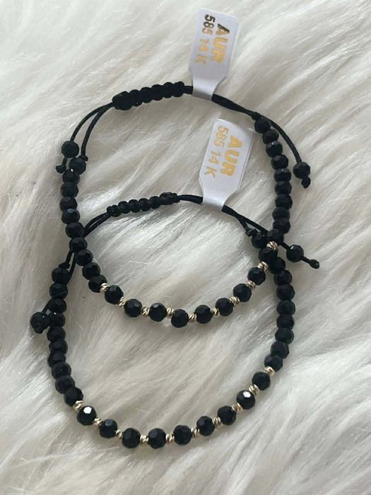 Bratara cu 10 bile aur 14K