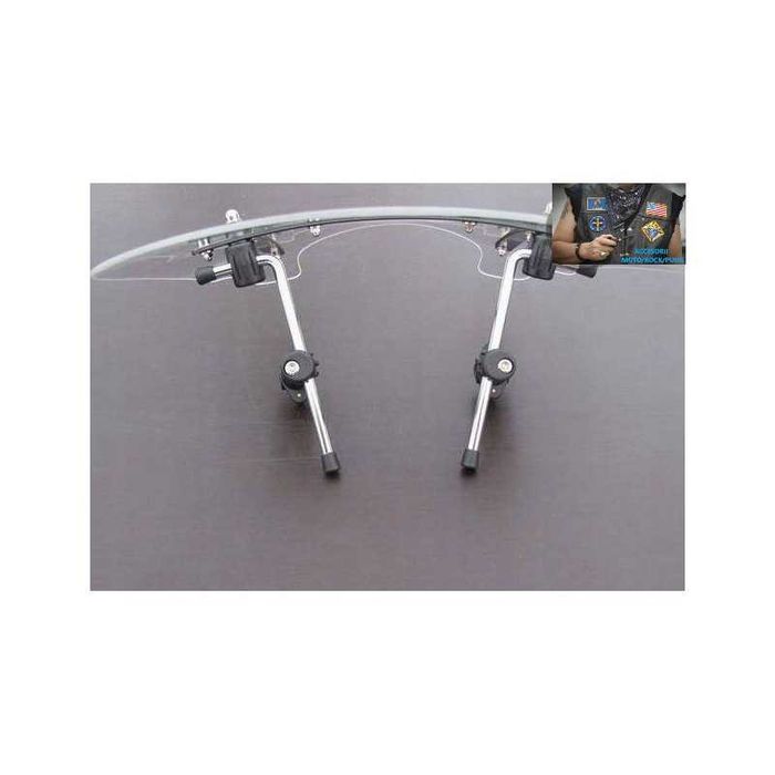 Parbriz/deflector moto universal chopper/cruiser/bobber varianta Large