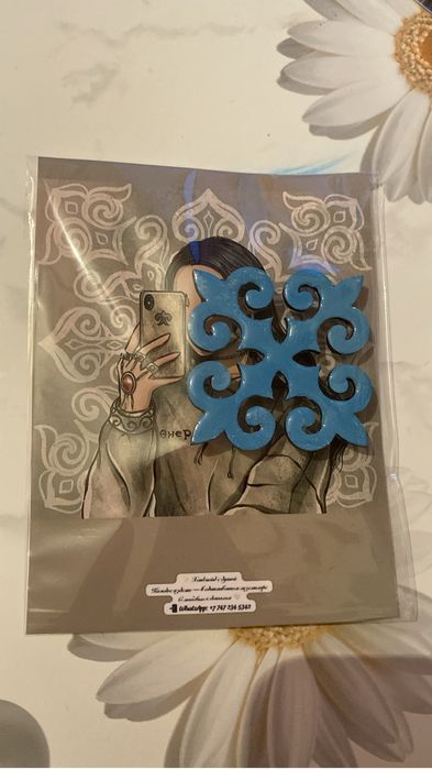 Этно брошь на заказ