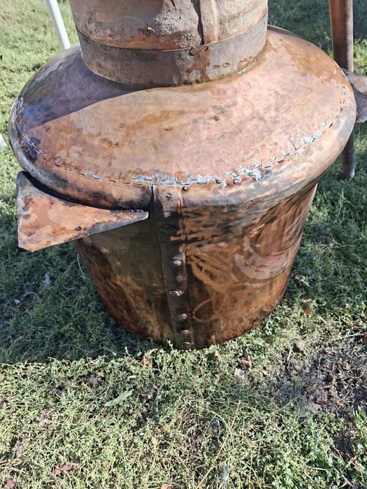 Cazan / alambic tradițional din cupru – 120 L – 57 kg cupru