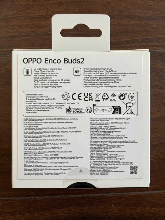 Căști Wireless OPPO Enco Buds2, Noi/Sigilate – Culoare Moonlight