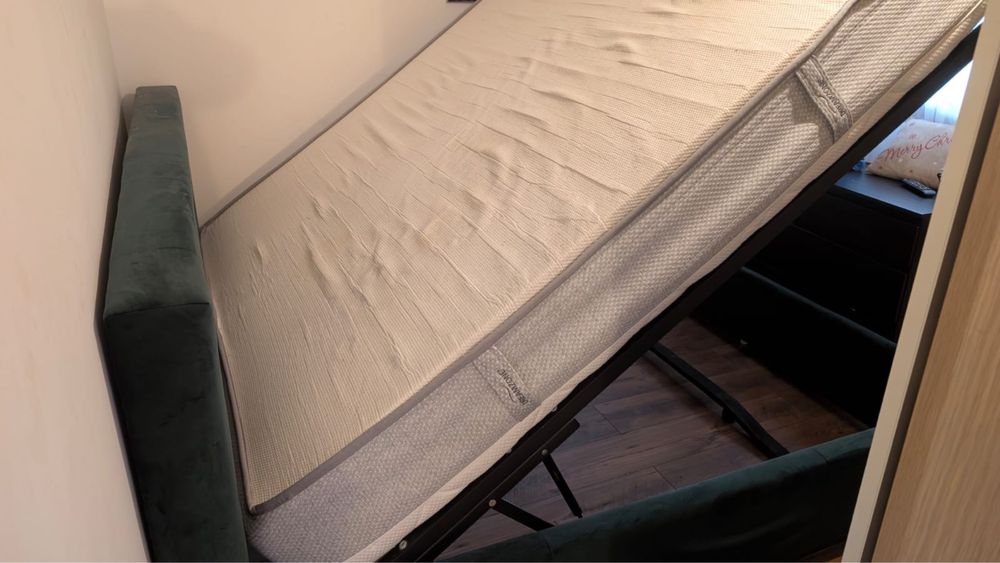 Vand pat dublu 180x200-saltea inclusa