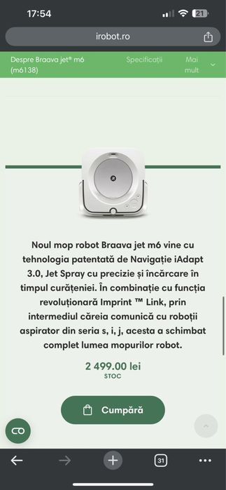 Mop Robot Braava Jet m6