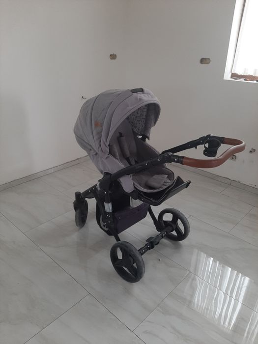 Бебешка количка Lorelli Rimini 2 в 1 ,цвят сив