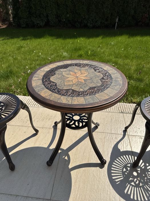 Градински стол и маса от алуминий,външни мебели