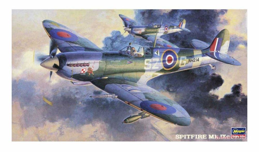 Сборная модель самолета Спитфайр Mk.IXc (Hasegawa, 1/48)