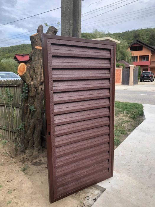 Jaluzea dublu vopsita gard porti 0.5 si 0.6 mm sipca tambra