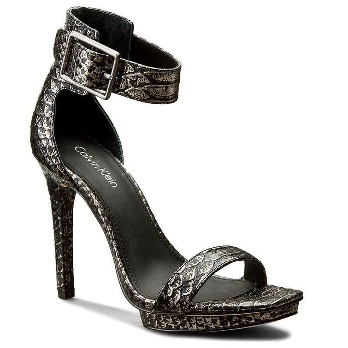 %ПРОМО% CALVIN KLEIN № 38 & 39 – Дамски кожени сандали "EXOTIC DESIGN"