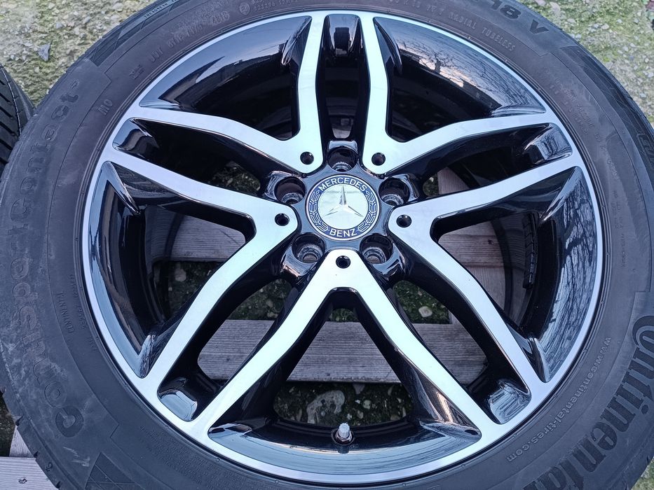 Лети джанти 18ки 5х112 Merdedes + летни гуми 235/50/18 Continental
