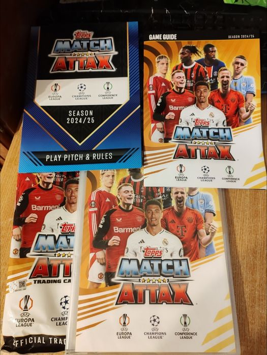 Album Match Attax 24/25 UCL completat partial 173 Topps rare limited edition