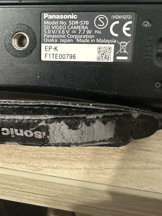 Camera panasonic sdr s70 x78 zoom