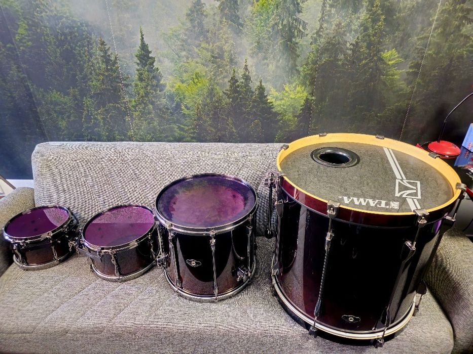 Tama Superstar Hyperdrive Burgundy Shell set