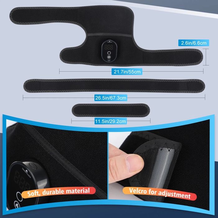 Безжична отопляема наколенка за болки в коляното, рамото лакътя