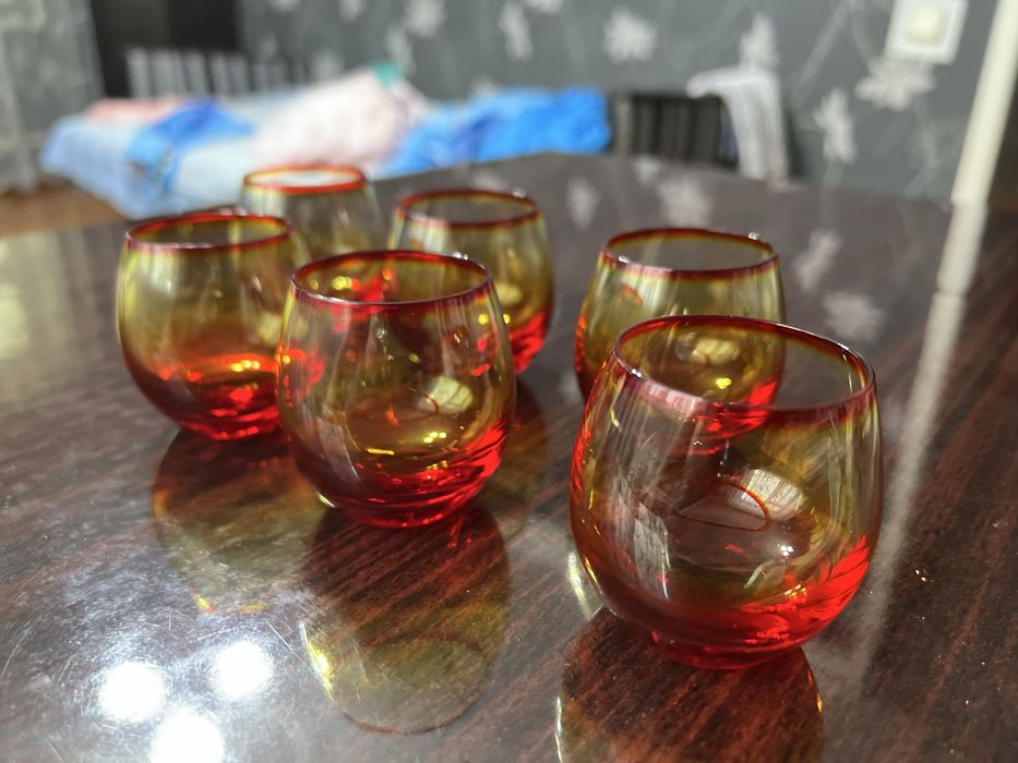 Чешские стаканы (богемское стекло)