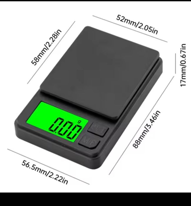 Прецизна Джобна мини Везна от 0,01гр до 1 кг /за грамове , унции, бижу