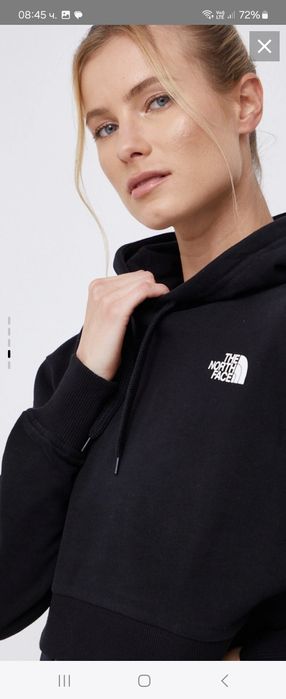 Къс суичър The North Face размер XS