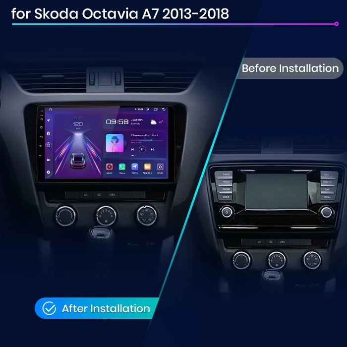 Navigatie Skoda Octavia 3 A7 Android CarPlay 2Gb Ram