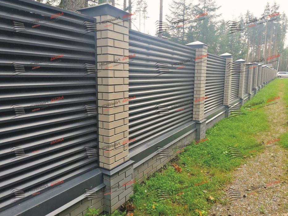 Забор жалюзи еврожалюзи