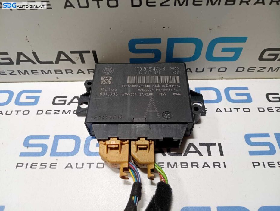 Unitate Modul Calculator Senzori Parcare PDC Parktronic Volkswagen Passat CC 2008 - 2012 Cod 1T0919475B [M4379]